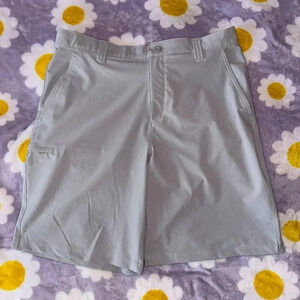 Columbia PFG Casual Outdoor Shorts 10" Flat Front Men's Sz 36 Gray